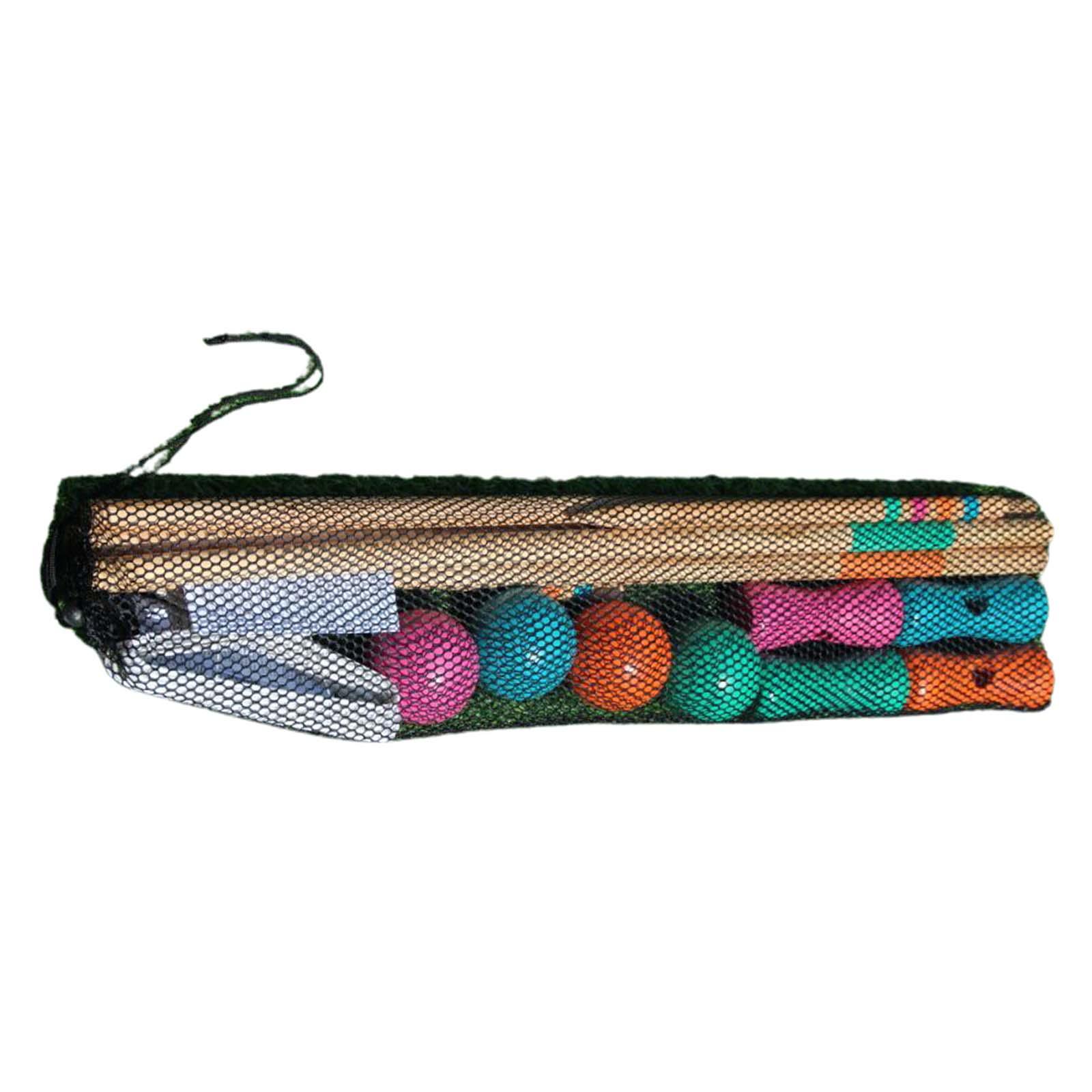 Croquet Set Lawn - 大人のための芝生のクロケットゲームセット,4人のためのプレミアムおもちゃ,中庭の屋外ゲーム,スポーツおもちゃ