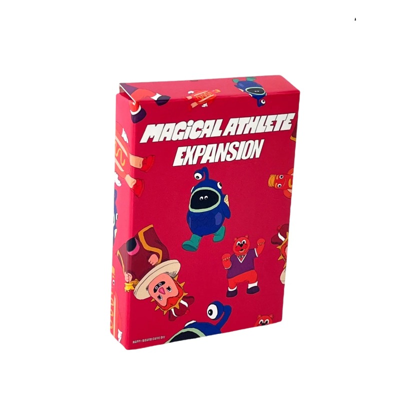 Party Games Engagement - マジカルアスリートボードゲームDIY拡張セット - ホットストリークタートークン：木製トークン4個+カード4枚 - ベースゲームが必要です