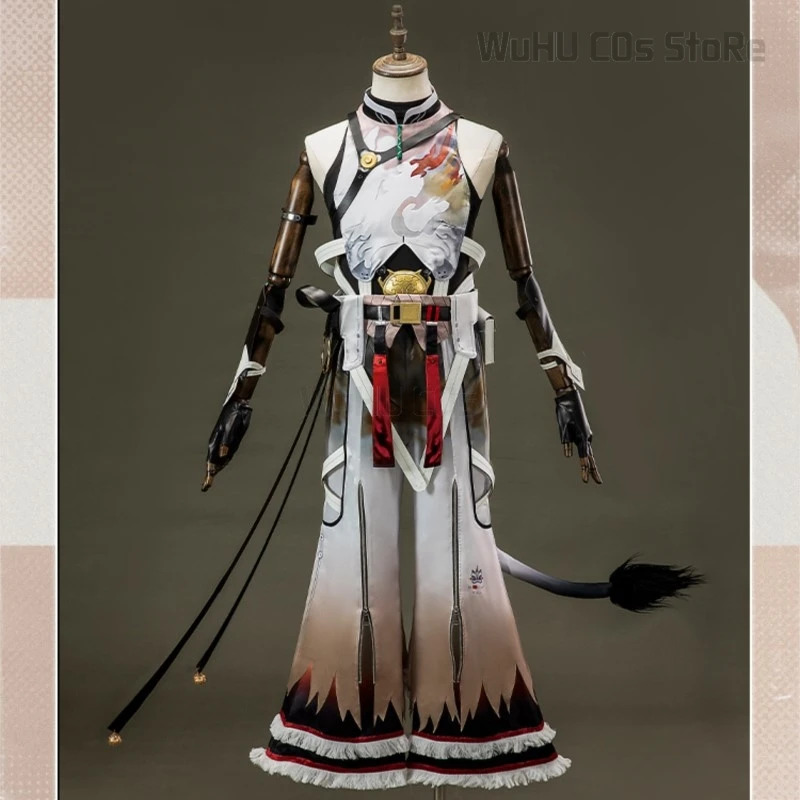 Party Games Youth - ゲーム荒野の波玲陽コスプレ衣装玲陽獅子舞青少年スーツウィッグ制服ロールプレイハロウィンパーティー衣装 Mena;k