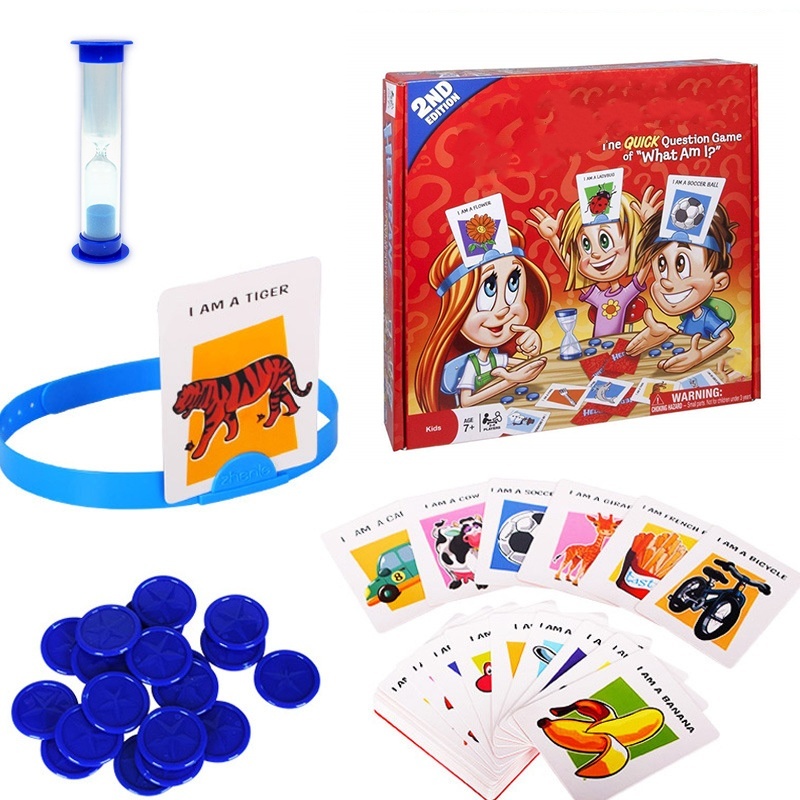 Party Games Quiz - キッズ面白いカードボードゲームおもちゃ私は誰か当ててくださいゲームファミリーパーティーゲーム親子インタラクティブ教育ボードゲームおもちゃギフト