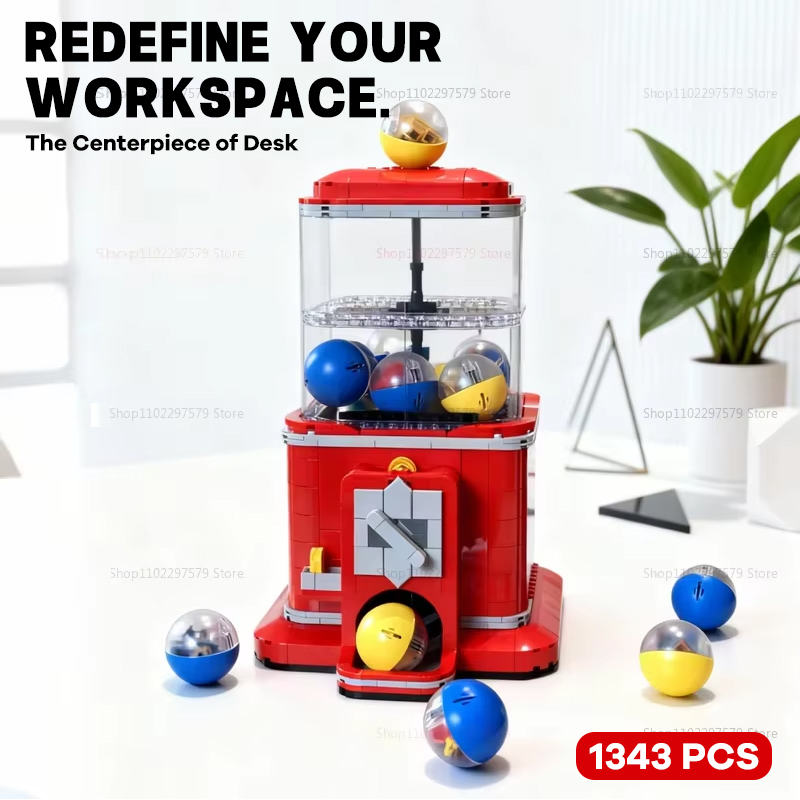 Party Games Engagement - 新しいクリエイティブ自動販売機ビルディングブロックセット 1343 個コイン式プレイゲームおもちゃ子供女の子男の子誕生日ギフト教育キット