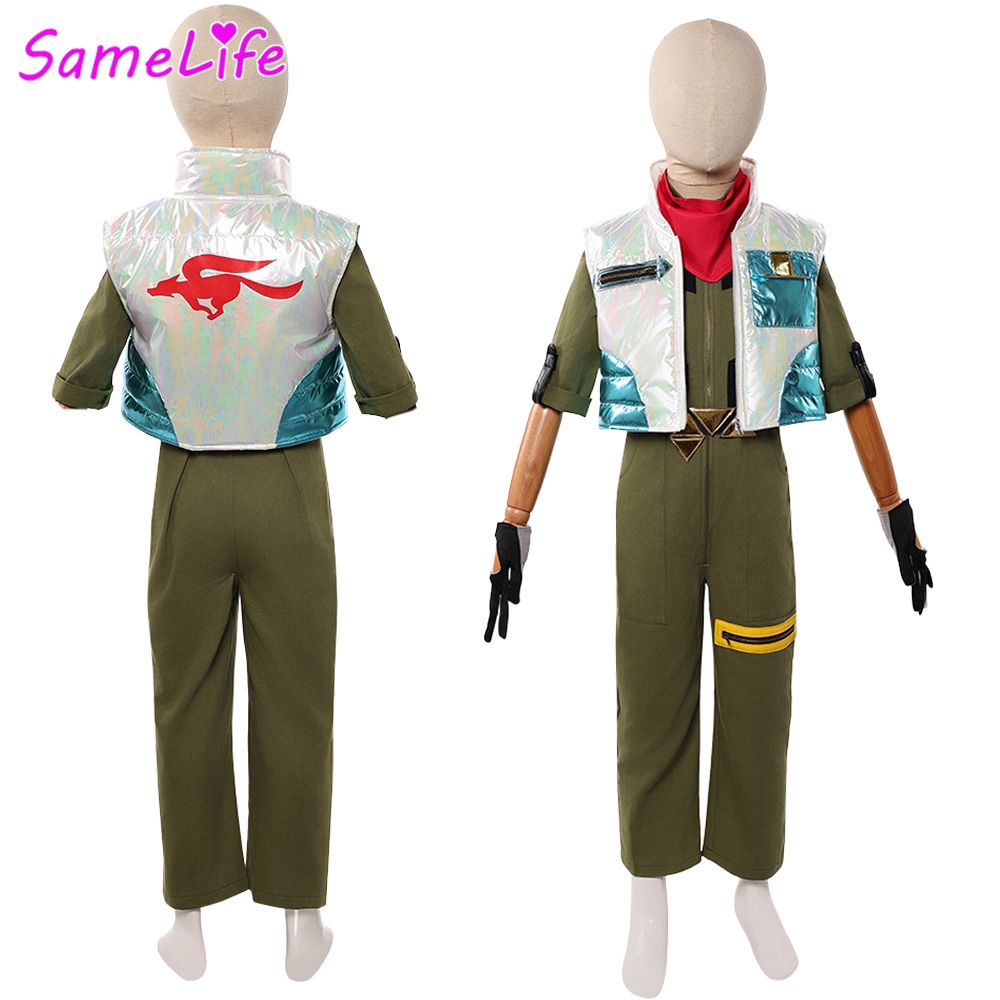Party Games Youth - スターフォックスコスプレファンタジー青少年服アニメゲーム2026映画コスチューム変装ハロウィンティーン6から14歳パーティー衣装