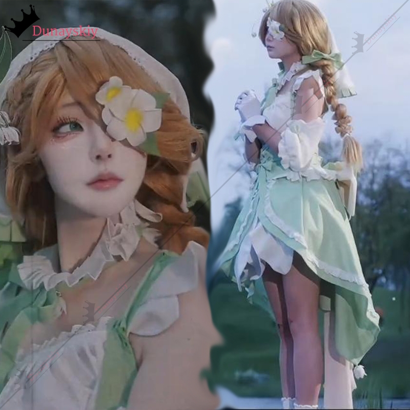 Party Games Eggy - YiNuo*/コスプレゲームエッグパーティーヘザースプリングドレスコスチュームヘザー女性グリーンプリンセスY2kボウスリムドレスDIYハロウィン