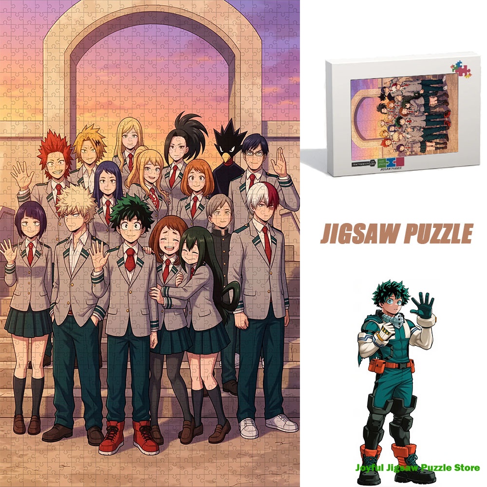 Party Games Youth - 僕のヒーローアカデミア 勇敢な青春冒険アート ジグソーパズル ストレスフリー レジャー玩具 インタラクティブパーティーゲーム