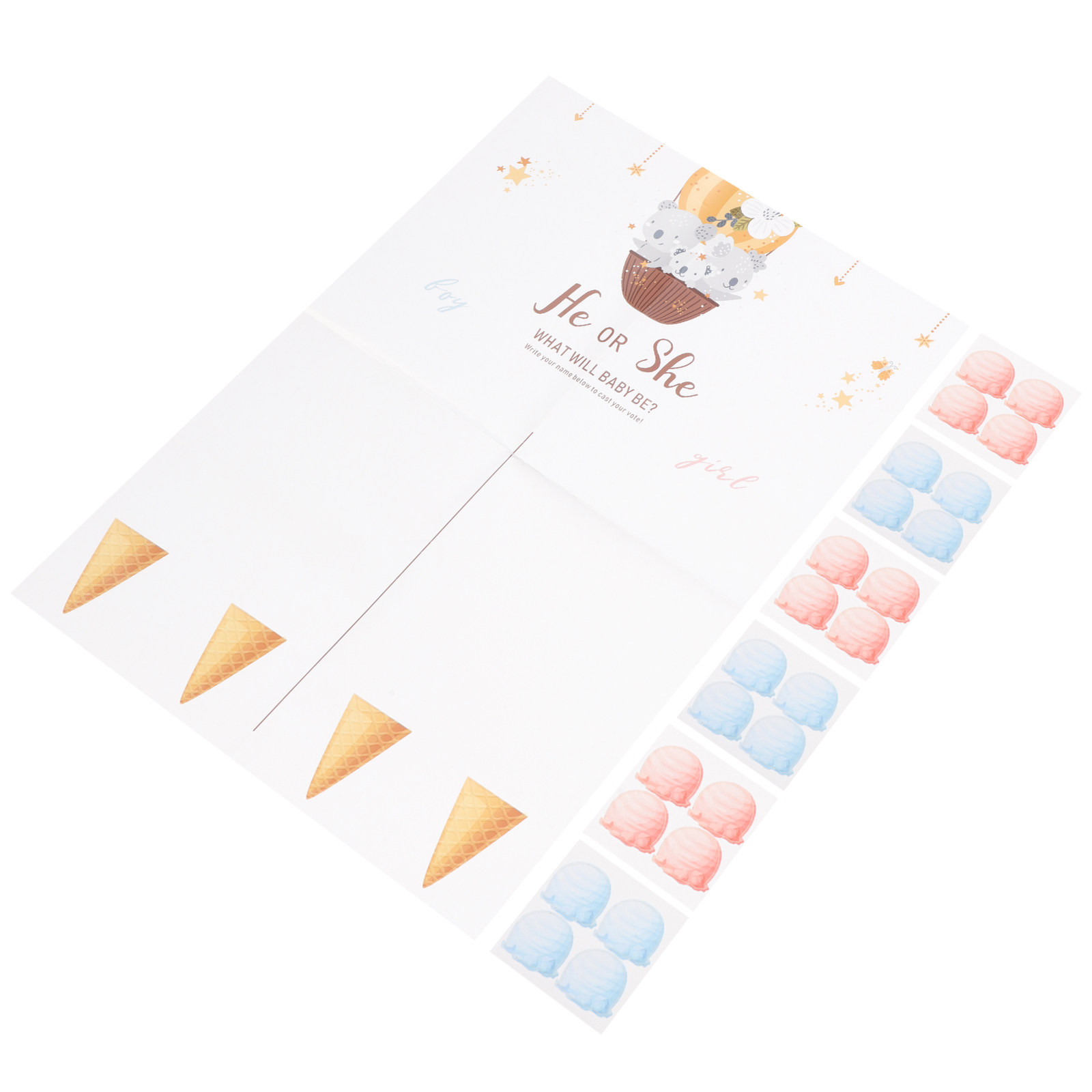 1セット ジェンダーリビールゲームカードパーティーポスター  - Party Games Baby Shower のレビューと価格