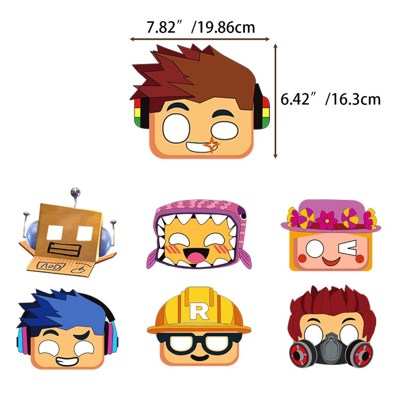 12個入りゲームROBLOXフィギュアテーマシリーズペーパー - Party Games In Roblox のレビューと価格