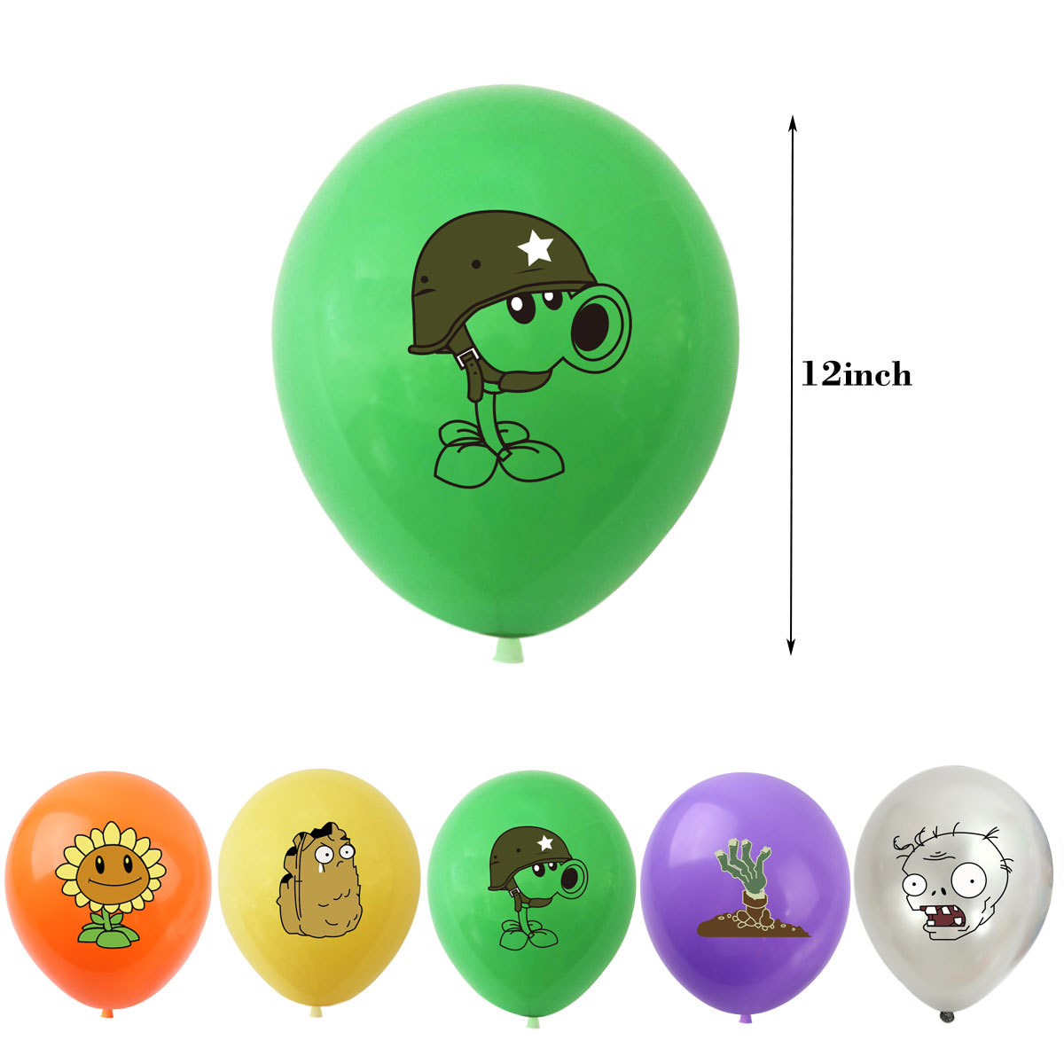 10 個 12 インチ植物 VS ゾンビ Pvz ラテックス - Zombie Party Games のレビューと価格