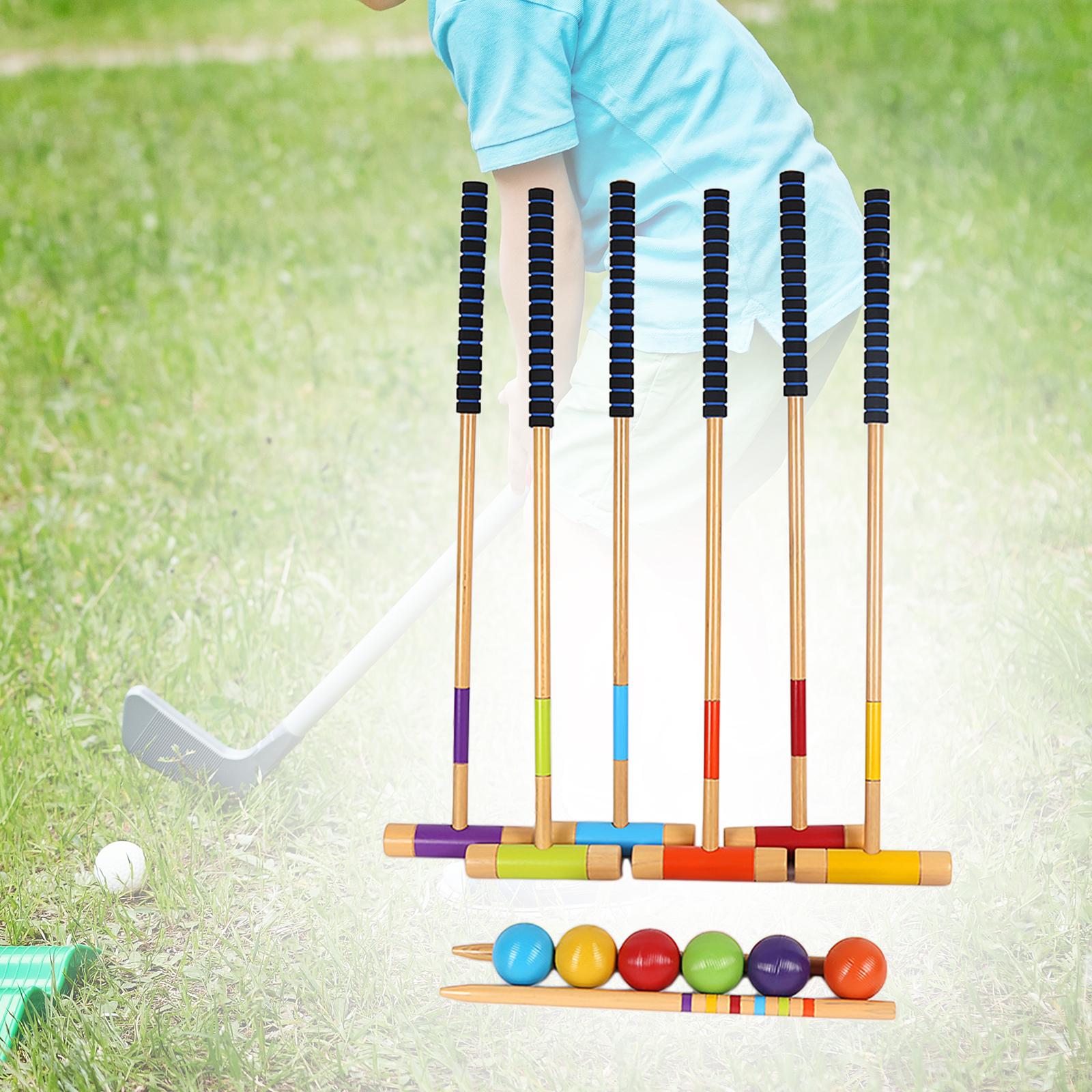 6ピース6人用クロッケーセット、芝生用屋外クロッケーセット、 - Croquet Set Lawn のレビューと価格