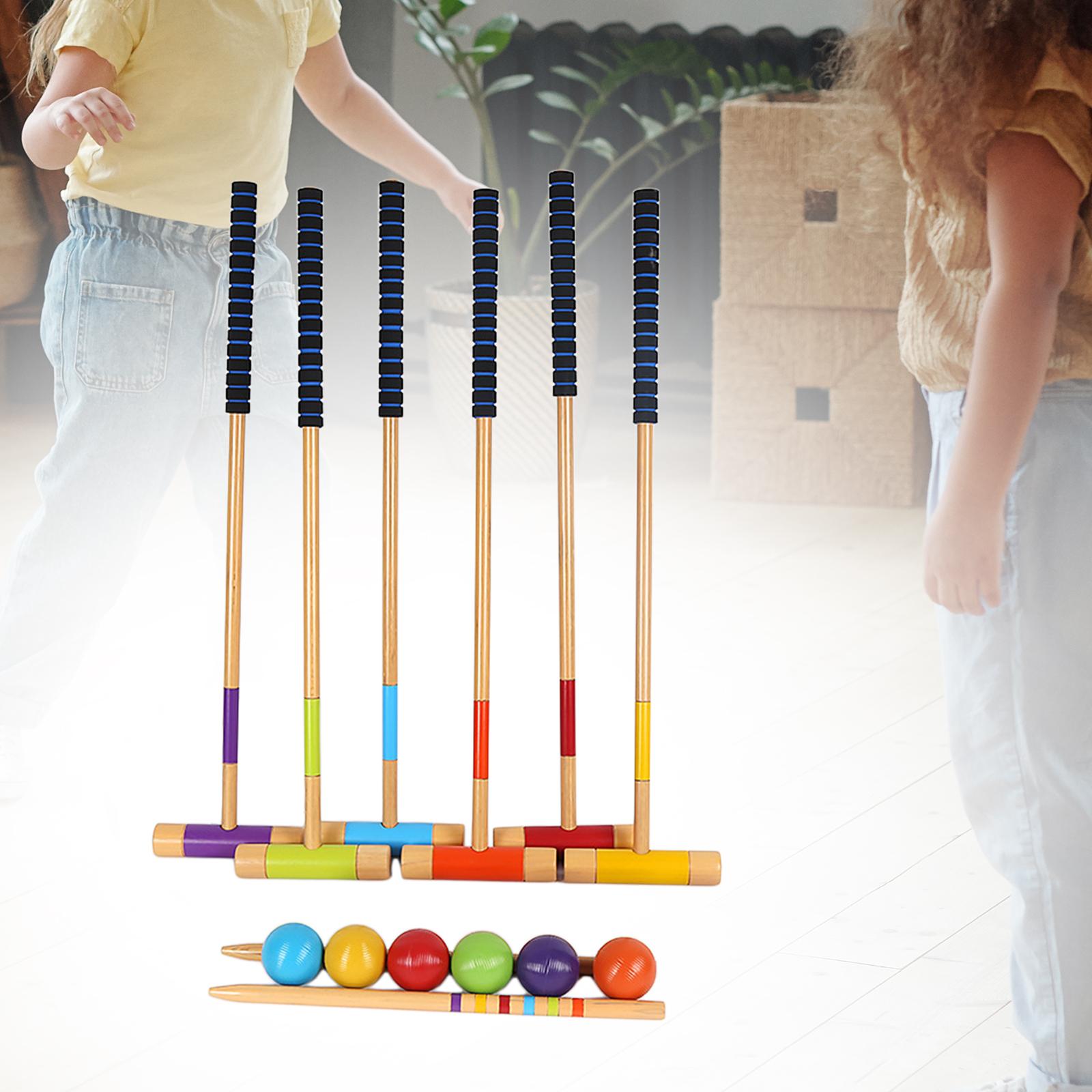 6ピース6人用クロッケーセット、芝生用屋外クロッケーセット、 - Croquet Set Lawn のレビューと価格