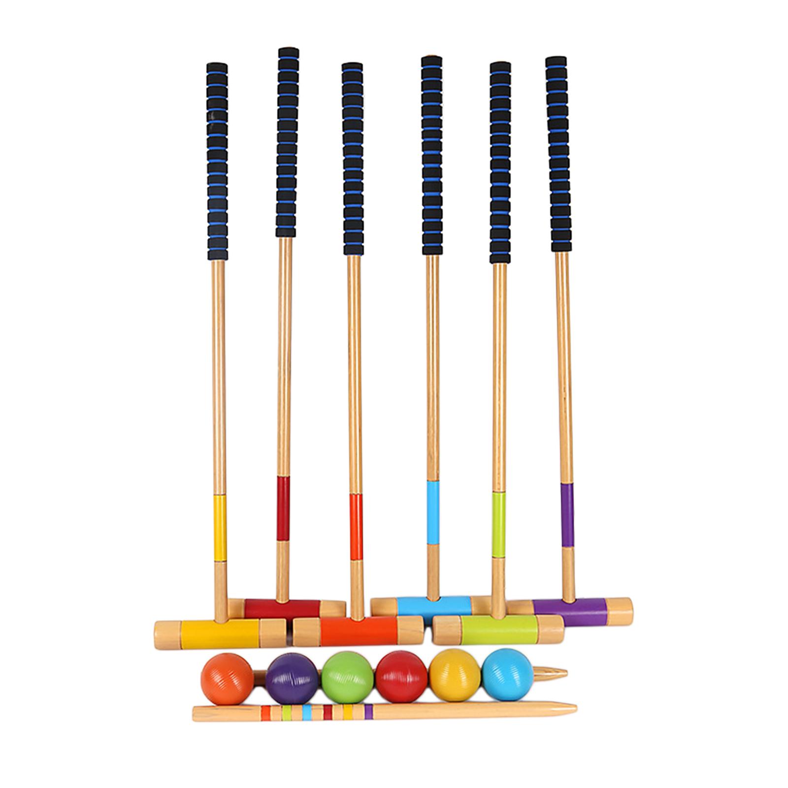 6ピース6人用クロッケーセット、芝生用屋外クロッケーセット、 - Croquet Set Lawn のレビューと価格