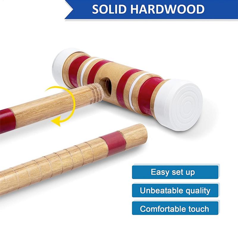 クロケットセット 面白い屋外芝生ゲーム ボールとキャリングバ - Croquet Set Lawn のレビューと価格