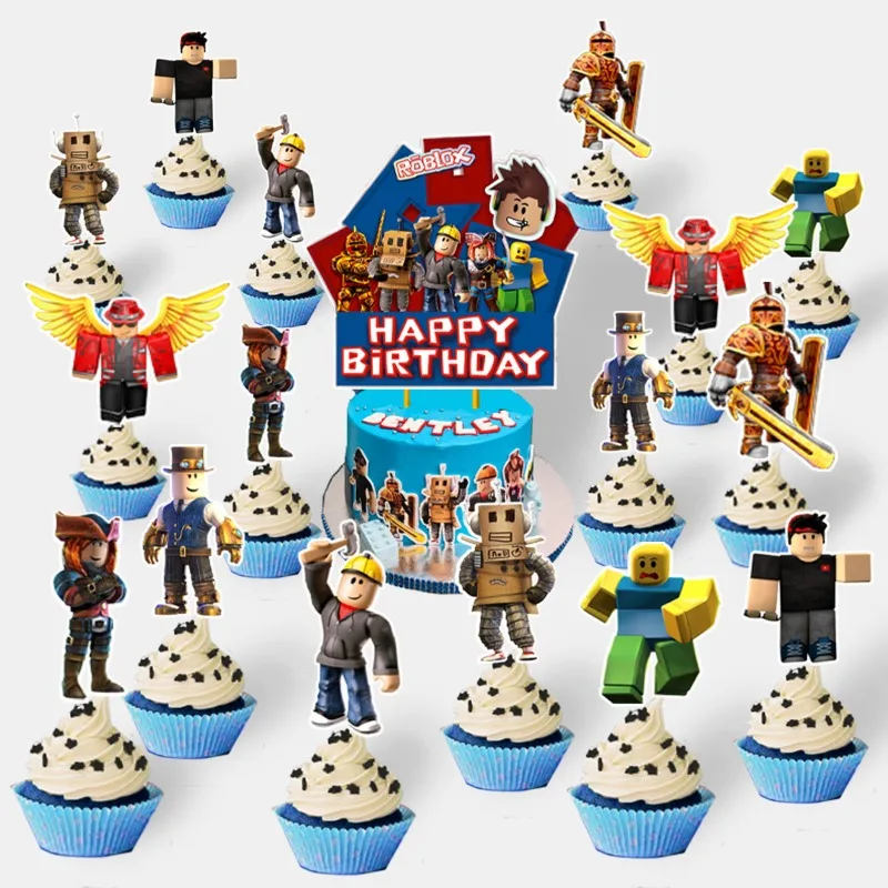 ゲームロブロックス漫画誕生日パーティーバルーンプルフラッグケ - Party Games In Roblox のレビューと価格