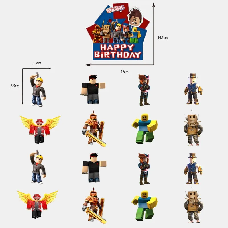 ゲームロブロックス漫画誕生日パーティーバルーンプルフラッグケ - Party Games In Roblox のレビューと価格