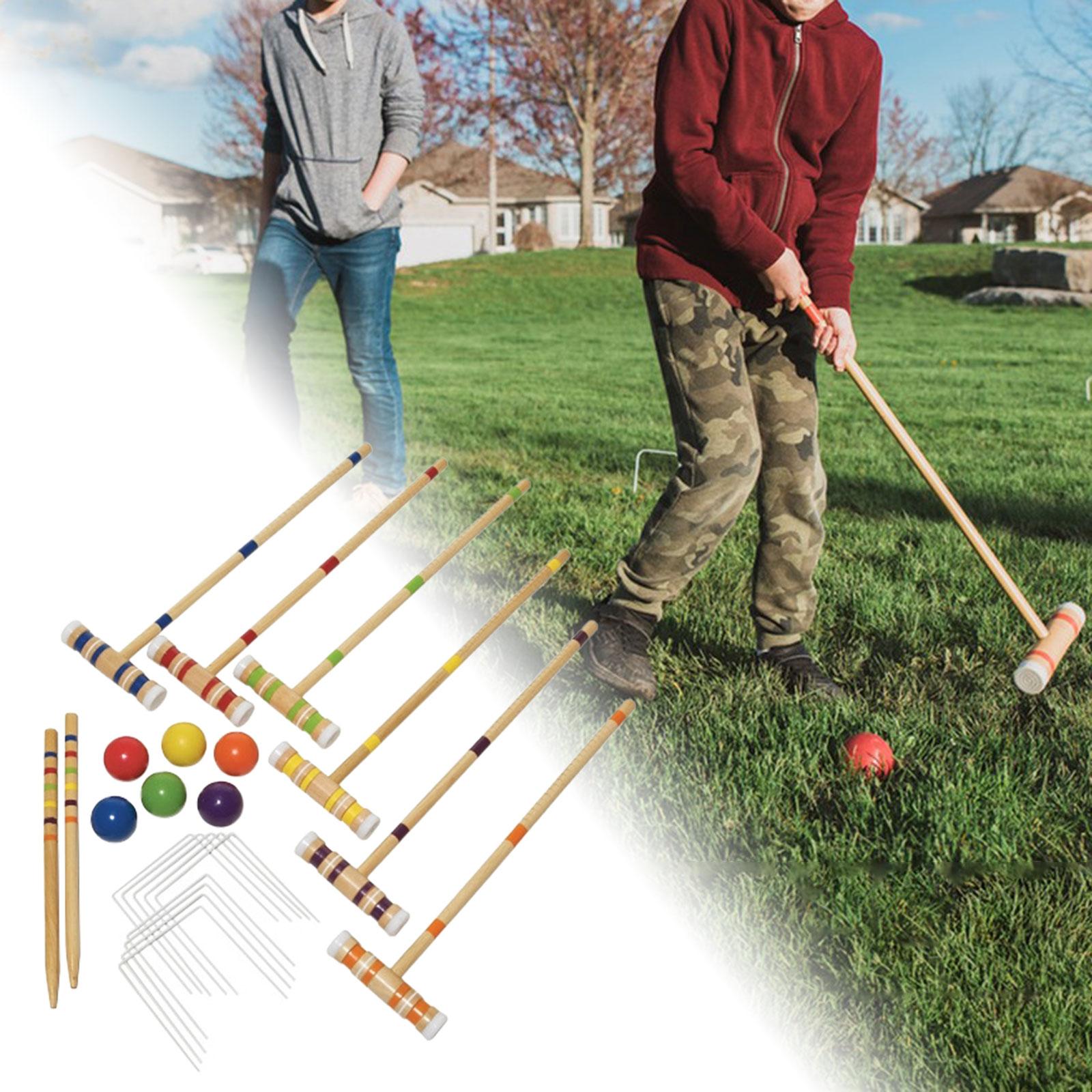 スポーツアウトドアクロッケセット 芝生用クロッケゲームセット - Croquet Set Lawn のレビューと価格