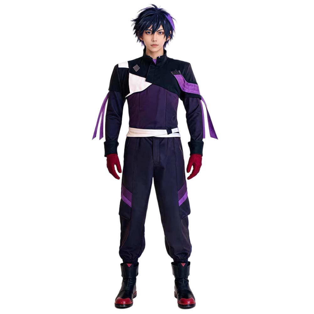 ゲームソードオンラインキリトコスプレ紫制服服衣装成人男性ロー - Party Games Online のレビューと価格