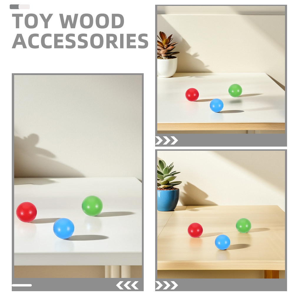 木製クロッケボール3個セット 子供用サイズ スムース仕上げ  - Croquet Set Lawn のレビューと価格