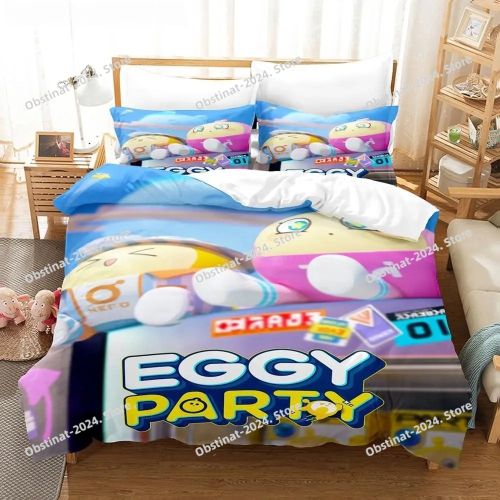 ホームテキスタイル エギーパーティー寝具セット 枕カバー シ - Party Games Eggy のレビューと価格