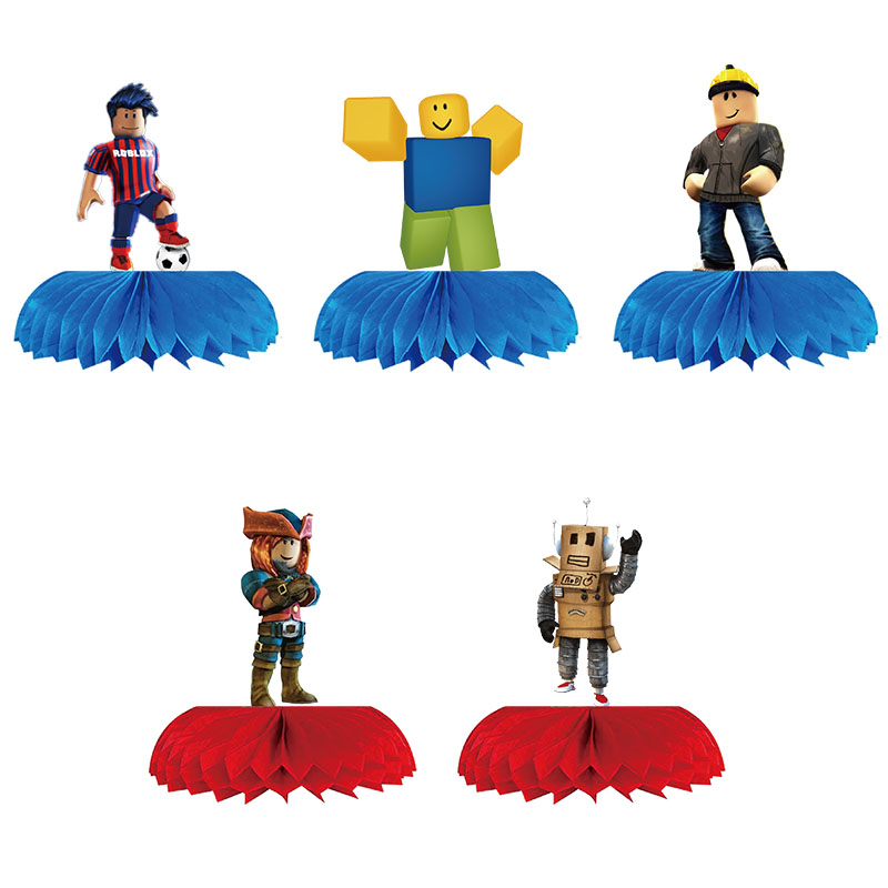 子供のためのハニカムパーティー装飾用品、漫画のゲームのおもち - Party Games In Roblox のレビューと価格