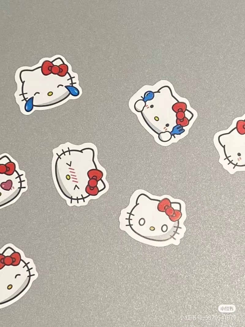 500 個ハローキティかわいいステッカー漫画アニメ文具画材パ - Party Games Baby Shower のレビューと価格